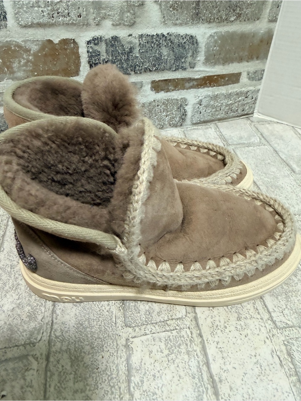 Eskimo shearling lined bootie Bold Glitter Logo size 39 - Picture 12 of 13